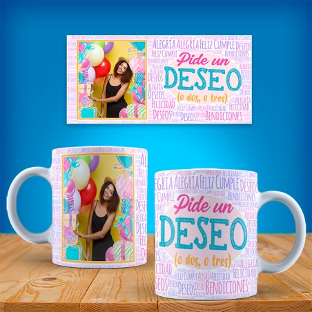 Taza cumpleaños personalizada foto