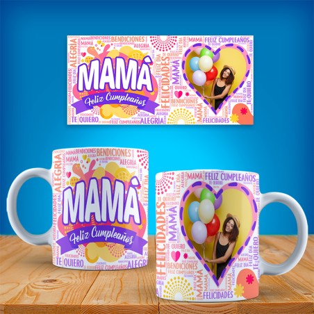 Taza personalizada cumpleaños Mamá