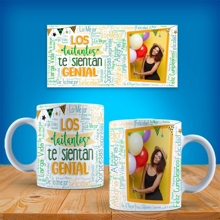 Taza cumpleaños personalizada foto - Taitantos