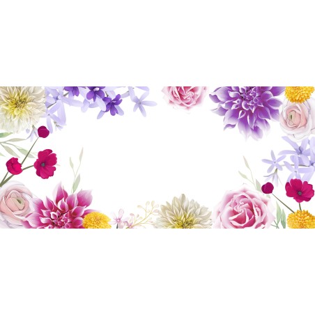 Taza personalizada con nombre - Flores 2