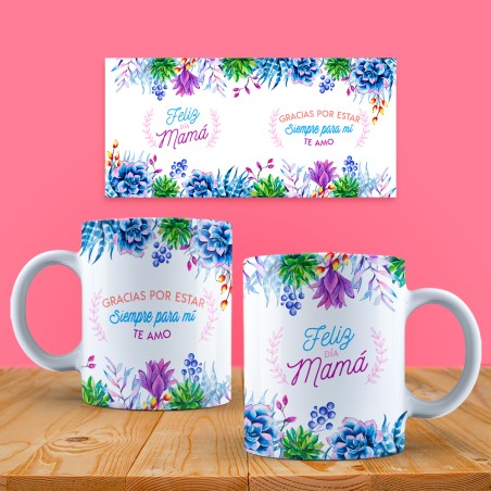 Taza personalizada - suculentas