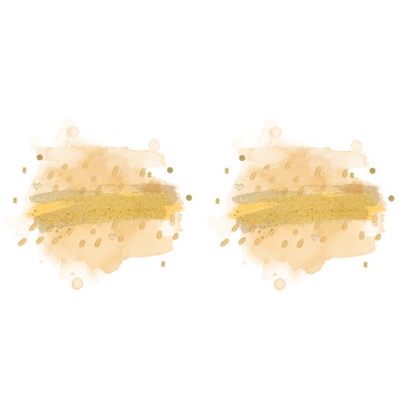 Taza personalizada con texto - acuarela mostaza