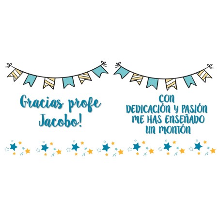 Taza personalizada profesor - Con dedicación y pasión