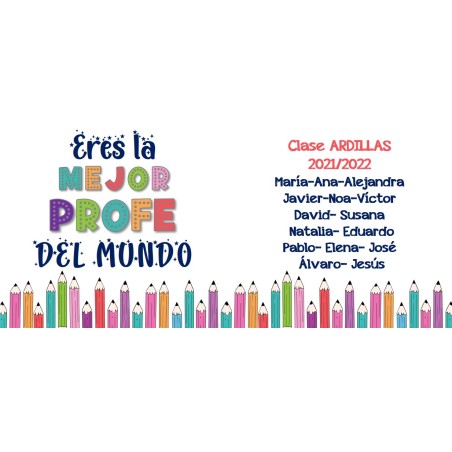 TAZA LAPICES LA MEJOR PROFE