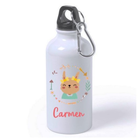 Botella aluminio personalizada - conejito 400ml