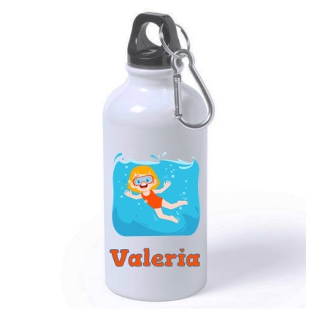 Botella personalizada - aluminio nadadora 400ml
