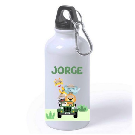 Botella personalizada - aluminio coche animales 400ml