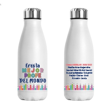 BOTELLA LAPICES LA MEJOR PROFE