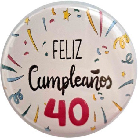 12 CHAPAS 58MM FELIZ CUMPLE NUMERO