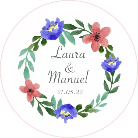 Chapas personalizadas - Boda imán 8