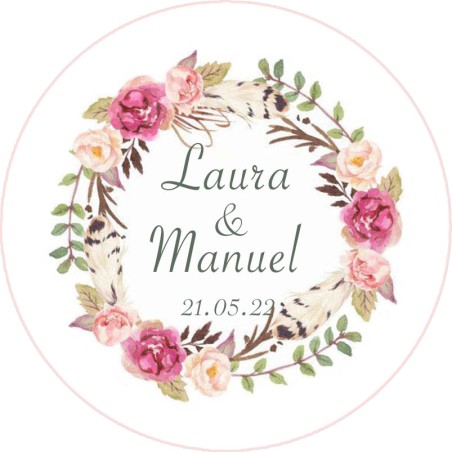 Chapas personalizadas - Boda imán 12