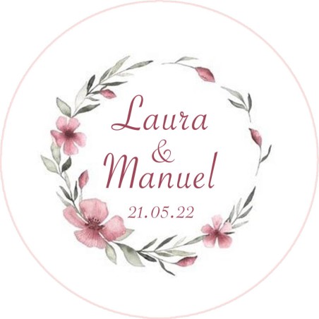 Chapas personalizadas - Boda imán 16