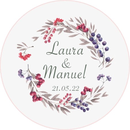 Chapas personalizadas - Boda imán 17
