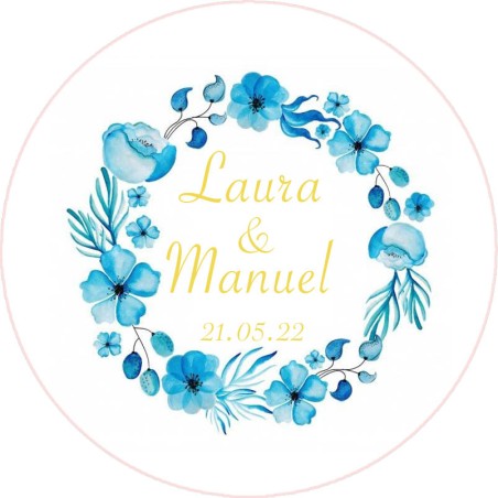 Chapas personalizadas - Boda imán 18