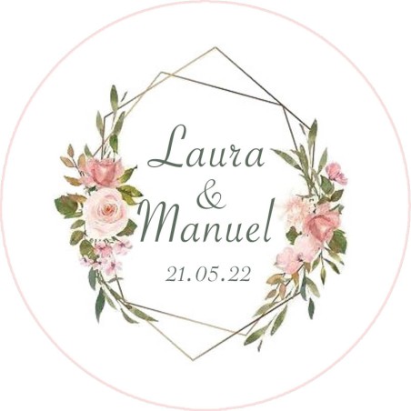 Chapas personalizadas - Boda imán 19