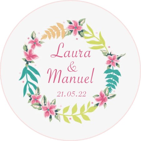 Chapas personalizadas - Boda imán 21