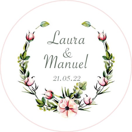 Chapas personalizadas - Boda imán 22