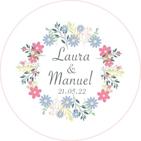 Chapas personalizadas - Boda imán 23