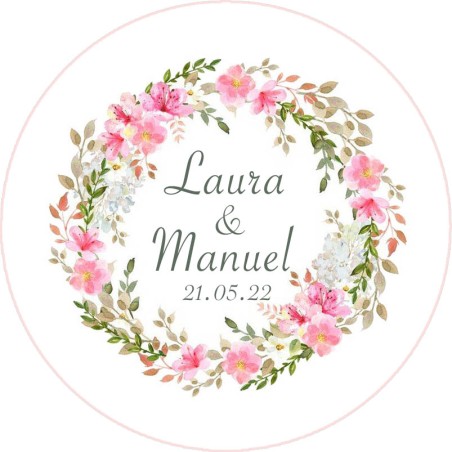 Chapas personalizadas - Boda imán 24