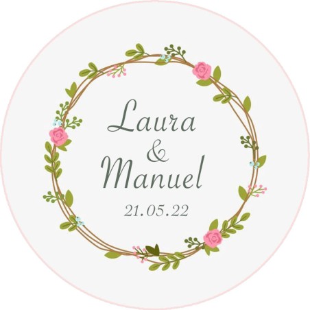 Chapas personalizadas - Boda imán 25