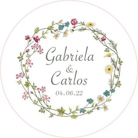 Chapas personalizadas - Boda imán 28