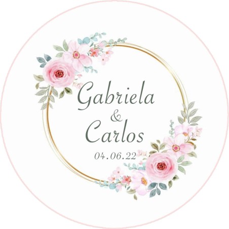 Chapas personalizadas - Boda imán 34