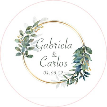 Chapas personalizadas - boda imán 39