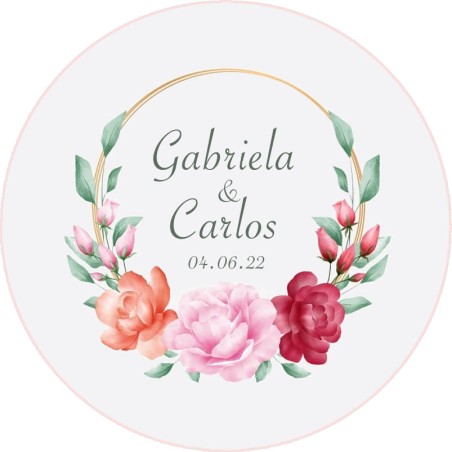 Chapas personalizadas - boda imán 42