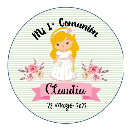 ESPEJO COMUNION NIÑA RUBIA