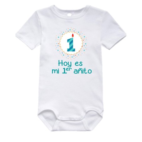 Body bebé personalizado - 1 añito círculo