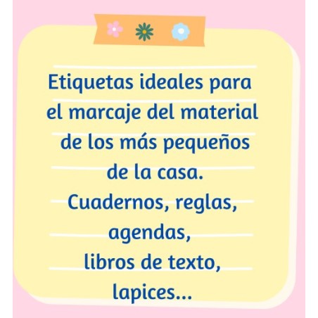 Etiquetas adhesivas objetos 70und