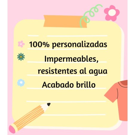 Etiquetas adhesivas objetos 70und