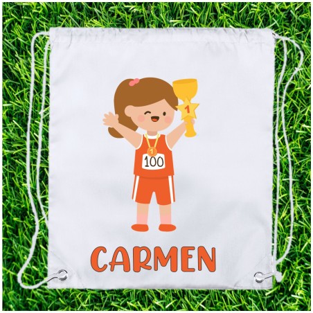 MOCHILA CUERDAS PERSONALIZABLE NIÑA COPA
