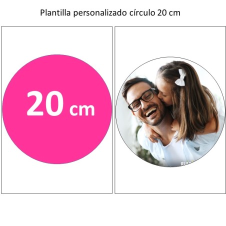 IMPRESIÓN EN PAPEL DE AZÚCAR - CIRCULO 20CM