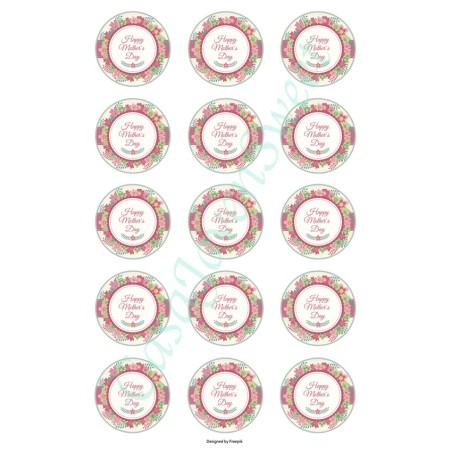 IMPRESIÓN PAPEL DE AZUCAR MAMA 6 DIN A4