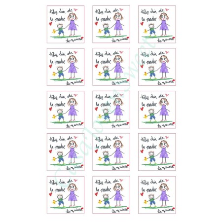 IMPRESIÓN PAPEL DE AZUCAR MAMA 23 DIN A4