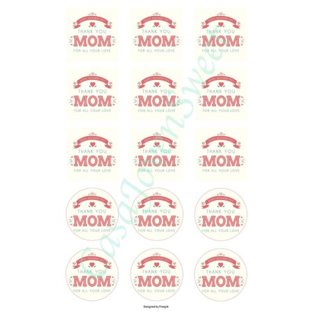 IMPRESIÓN PAPEL DE AZUCAR MAMA 37 DIN A4