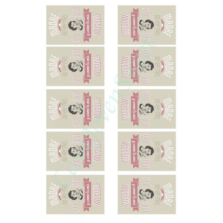 IMPRESIÓN PAPEL DE AZUCAR MAMA 40 DIN A4