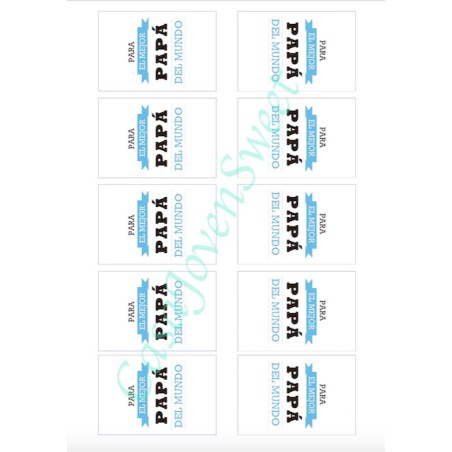 IMPRESIÓN PAPEL DE AZUCAR MEJOR PAPA 5X7CM