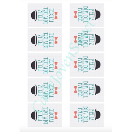 IMPRESIÓN PAPEL DE AZUCAR PAPA SOMBRERO