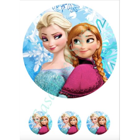 IMPRESIÓN PAPEL DE AZUCAR FROZEN 2 5CM +20CM