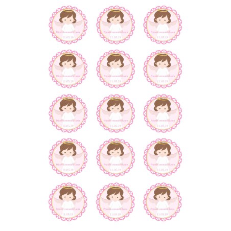 IMPRESIÓN PAPEL DE AZUCAR COMUNION NIÑA 3