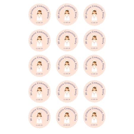 IMPRESIÓN PAPEL DE AZUCAR COMUNION NIÑA 7