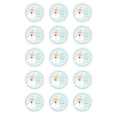 IMPRESIÓN PAPEL DE AZUCAR COMUNION NIÑA 11A