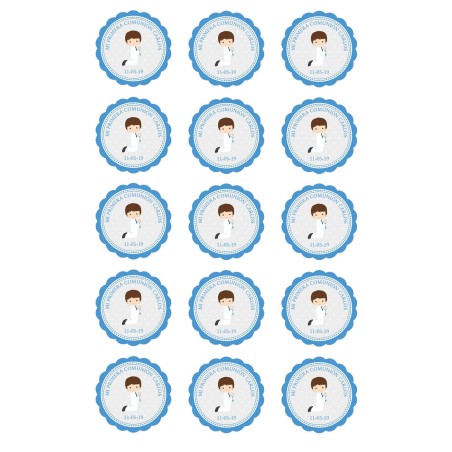 IMPRESIÓN PAPEL DE AZUCAR COMUNION NIÑO 2F