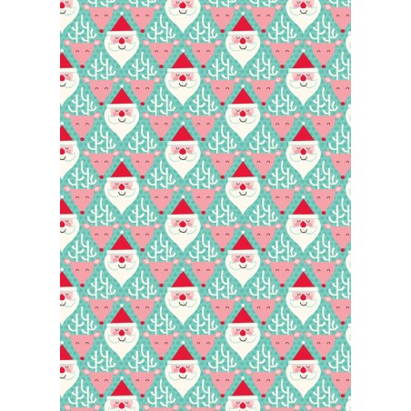 IMPRESION PAPEL DE AZUCAR A4 PAPA NOEL NAVIDAD