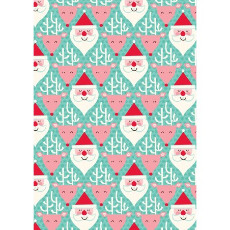 IMPRESION PAPEL DE AZUCAR A4 PAPA NOEL NAVIDAD