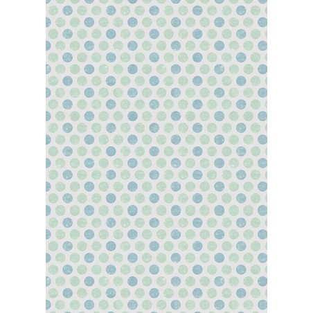 IMPRESION PAPEL DE AZUCAR A4 LUNARES AZULES