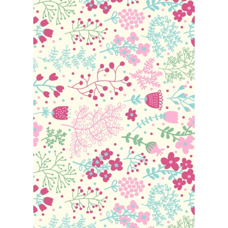 IMPRESION PAPEL DE AZUCAR A4 FLORES HOJAS GRANDES