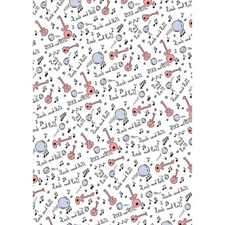 IMPRESION PAPEL DE AZUCAR A4 ROCK&ROLL